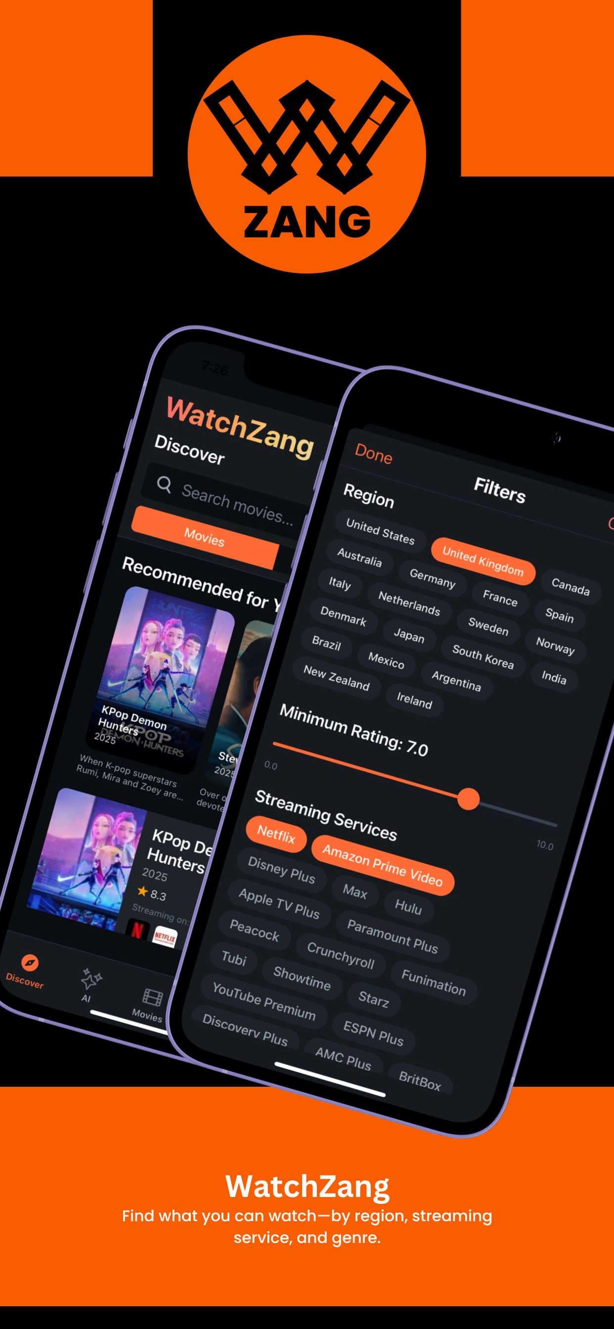 WatchZang Filters